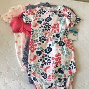 NWT girls 24 month onesie set